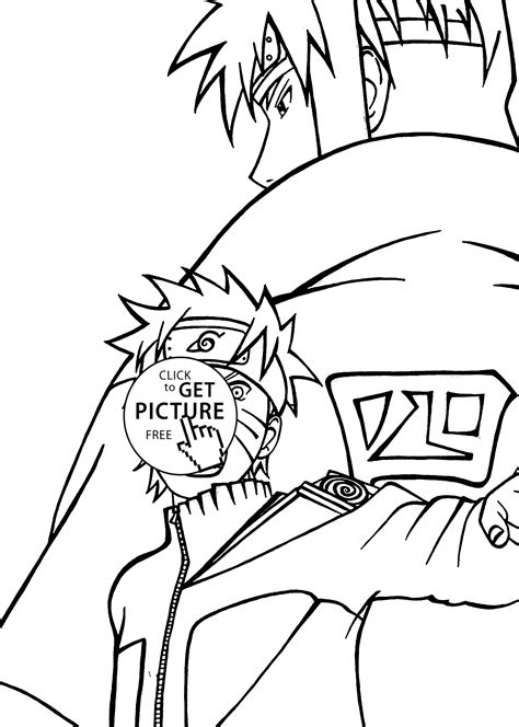 Naruto Uzumaki Attack Coloring Pages For Kids Printable Free