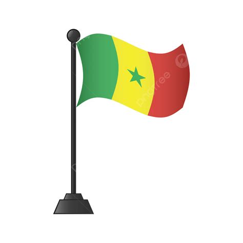 Gambar Ikon Bendera Senegal Senegal Bendera Bendera Senegal Png Dan