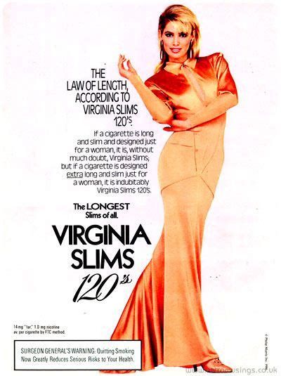 Virginia Slims 120s ~ Cigarette Adverts 1985 Retro Musings
