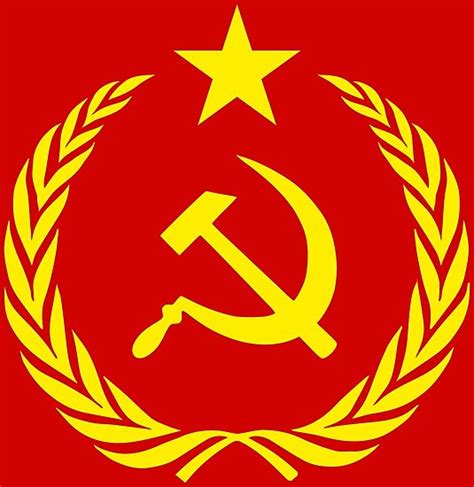 Communist Party Cold War Flag Photographic Print By