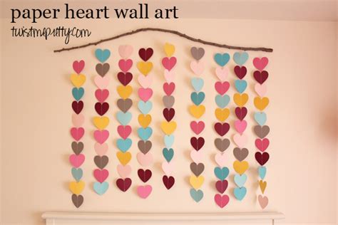 Paper Heart Wall Art Twist Me Pretty