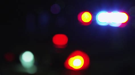 Blurry Police Lights Stock Footage Free Download Youtube