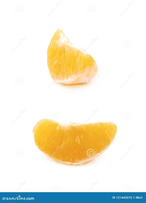 Peeled Orange Isolated Stock Image Image Of Background 121445075