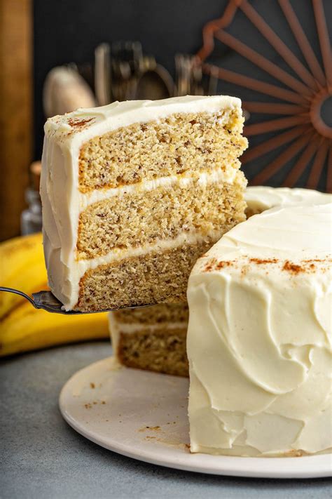 Best Banana Cake Recipe With Cinnamon Frosting The Novice Chef