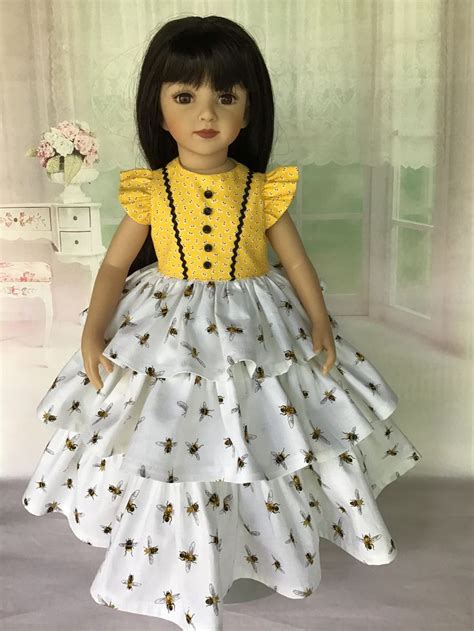 20 inch doll dress and half slip fits maru and friends dolls etsy doll dress dresses