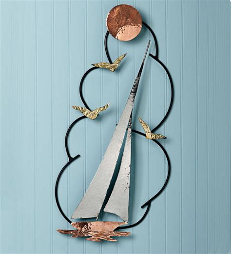 Sailboat Metal Art Wind And Weather
