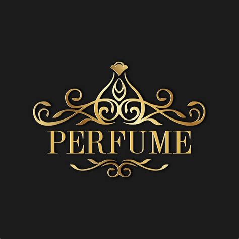 Logo De Perfume De Lujo Con Diseño Dorado Vector Gratis