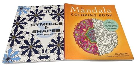 Adult Coloring Books Lot Of 4 Mandala Coloring Books Ebay