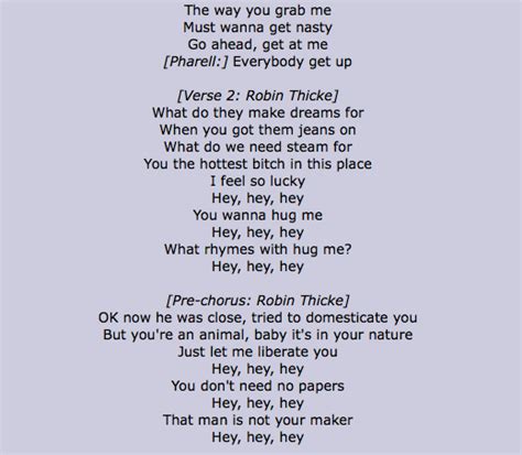 via sad and useless you may also like: Robin Thicke - Blurred Lines Lyrics | Genius
