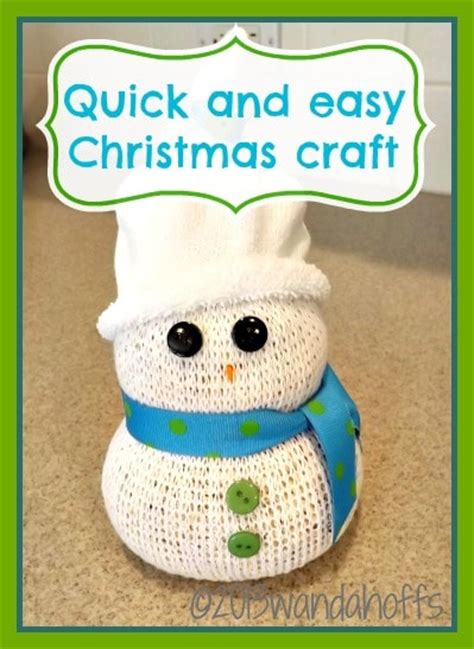 Quick And Easy Snowman Christmas Craft