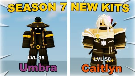Season 7 Battle Pass New Kits Umbra And Caitlyn Kits In Roblox Bedwars