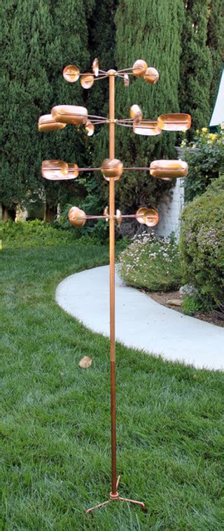 Stanwood Wind Sculpture Kinetic Copper Spinner Quaking Aspen