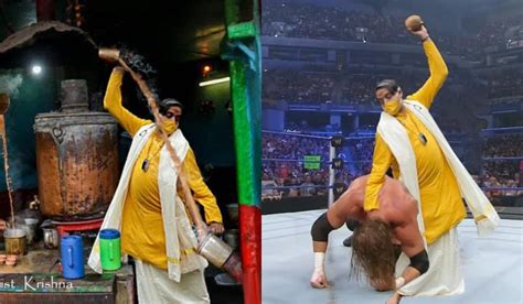 Tharoor As Tea Seller Wrestler Mp ‘smashes Internet With Coconut