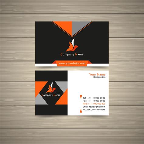 New Model Business Card Business Cards Vector Templates Free Vector
