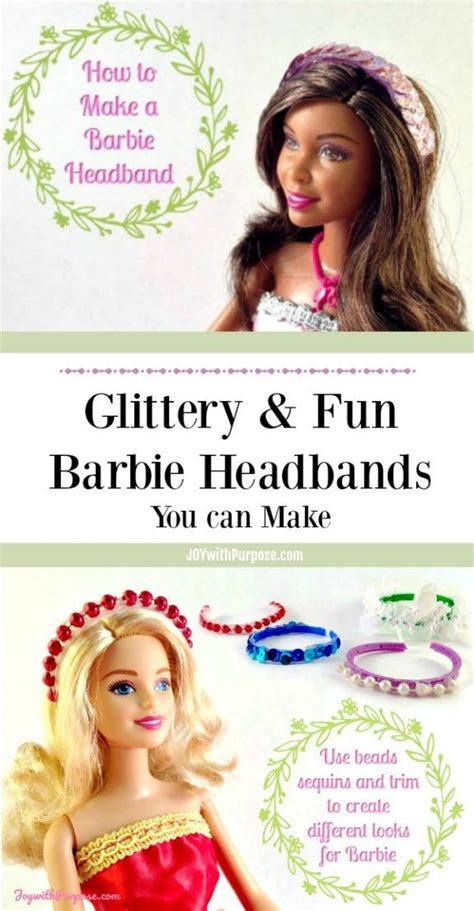 How To Make A Barbie Headband Diy Barbie Clothes Barbie Diy Accessories Barbie Doll Accessories