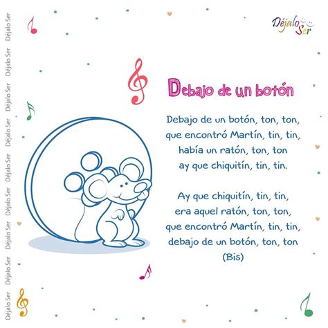 Cortas Infantiles Letras De Canciones Con Rimas Para Niños