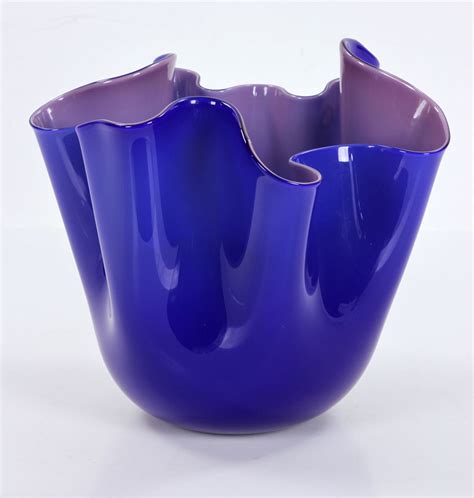 Lot Detail Murano Venini Fazzoletto Handkerchief Glass Vase
