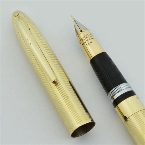 Ensures long write out and smooth. Sheaffer Triumph Fountain Pen - Snorkel, Gold Filled Cap ...