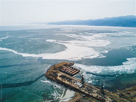 Aerial View Of Baikal Lake By Stocksy Contributor Maksim Tarasov