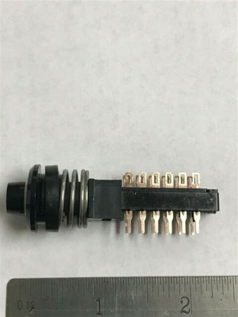 Schadow 600488 Push Button Switch 4pdt 12pin Terminal Spring Loaded