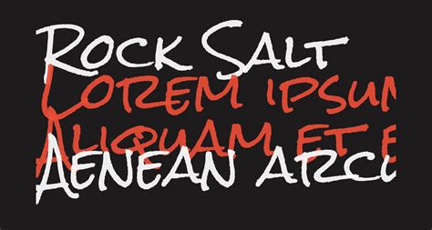Rock Salt Free Font What Font Is