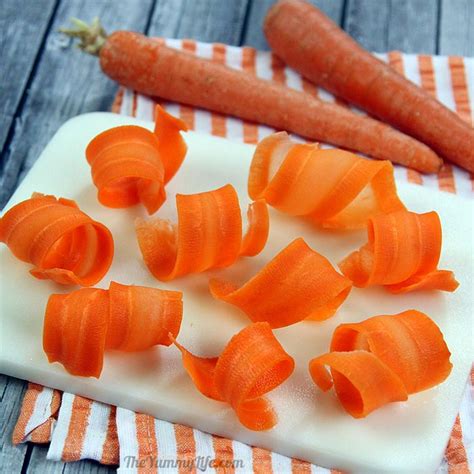 How To Make Easy Carrot Curls For Garnishes