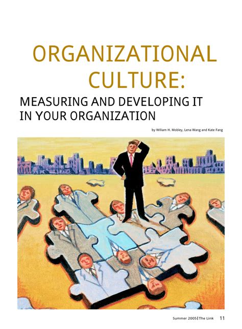Pdf Organizational Culture Measuring And Developing It In Your