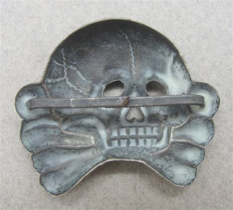 Ss Visor Cap Skull Early Jawless First Pattern Original German Militaria