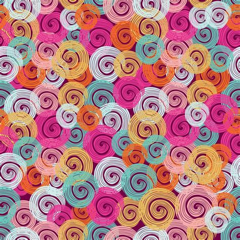 Hand Drawn Floral Seamless Background Pattern Stock Illustration