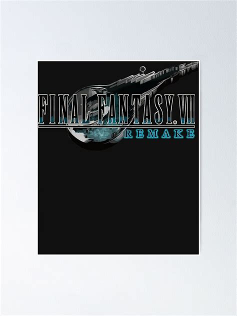 Ffvii Remake Final Fantasy Logo Remake New Poster For Sale By
