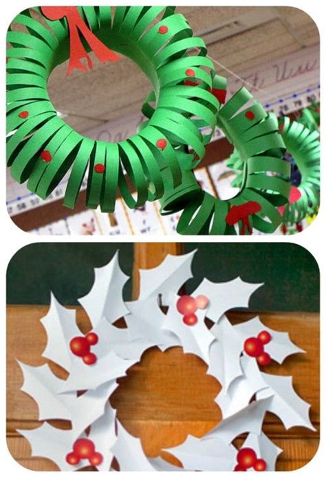 96 Beautiful Wreaths To Make Free Patterns Christmas Paper Crafts