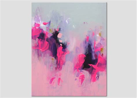 Abstract Art Pink Abstract Art Abstract Hand Painting Art