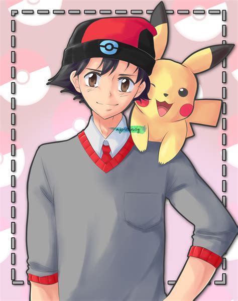Ash And Pikachu By Janous12 On Deviantart