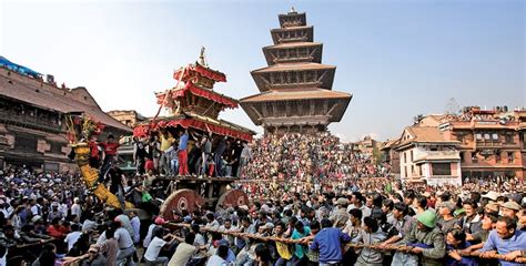 Bisket Jatra Vibrant Jatra And Advent Of New Year Nepal Sanctuary Treks