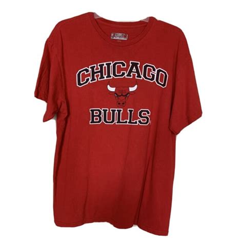Vintage Exclusive Collection Chicago Bulls Mens Red T Shirt Short