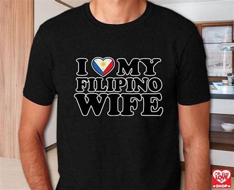 i love my filipino wife flag heart shirt husband t wife shirts heart shirt mens tshirts