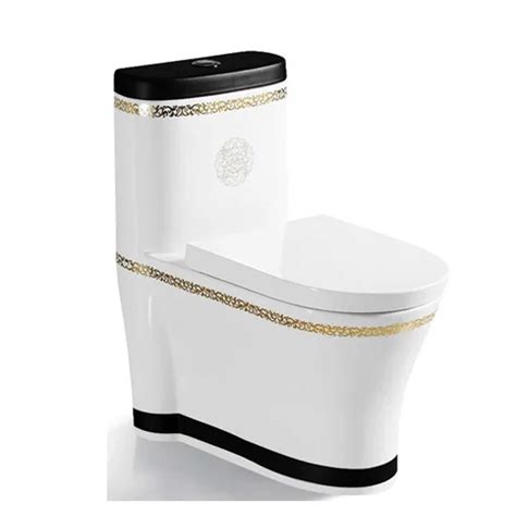 L871 Gold Colored Modern Wc Toilet Color Wholesale One Piece Toilet