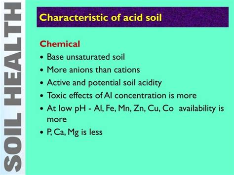 Acid Soil And Acid Sulphate Soil Genesis And Characteristics Ppt