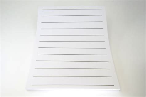 Yellow Bold Line Writing Paper 12 Spacing Double Sided