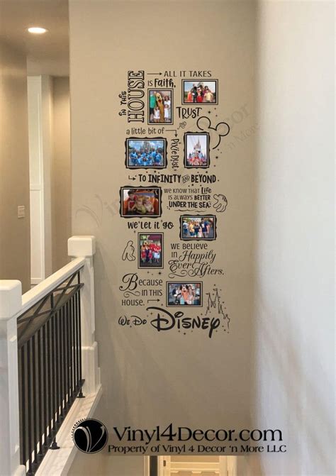 In This House We Do Disney Photo Collage Wall Decal Bc838 Etsy