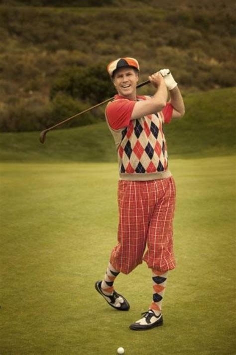 Stylish Funnyman Will Ferrell Showing Off His Golf Skills Golf