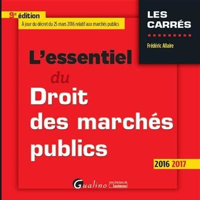 Livre L Essentiel Du Droit Des March S Publics Le Livre