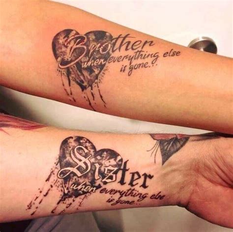 Pin By Martha Loomis On Body Art Brother Tattoos Sibling Tattoos