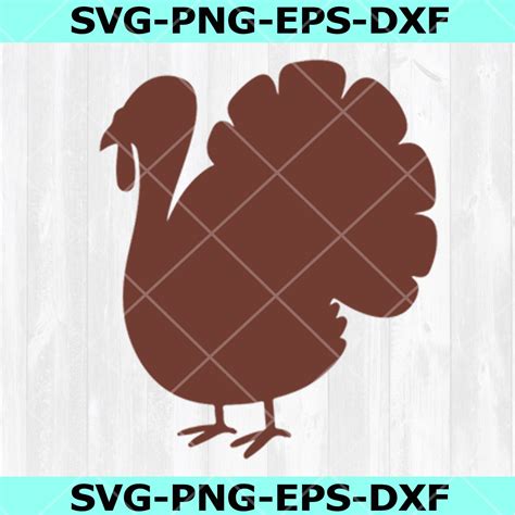 Turkey Svg Cutting Filethanksgiving Svg Png Eps Dxf Instant Download