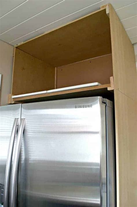 The base end panel is designed for use on base cabinets where the ends are exposed. DIY Refrigerator Cabinet