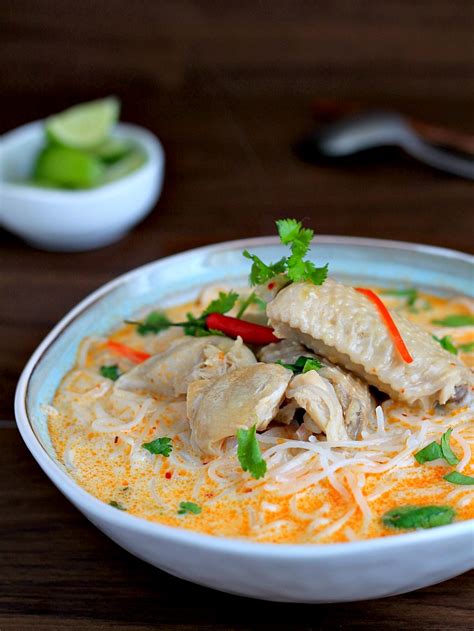 Thai Coconut Chicken Noodle Soup