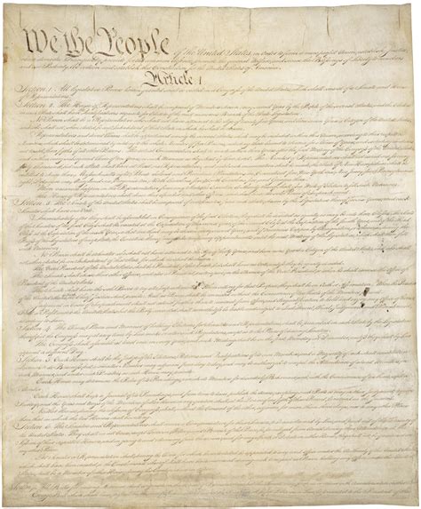 La Constitución De Los Estados Unidos De América 1787 National Archives