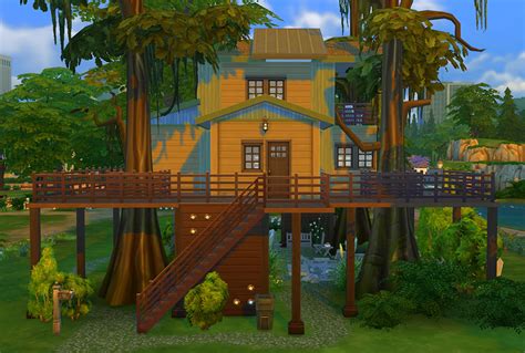 Urban Treehouse Sims 4 Houses