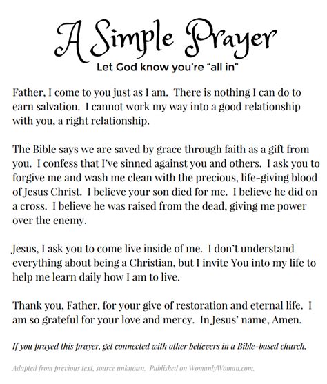 A Simple Prayer Let God Know Youre All In Simple Prayers