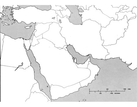 Southwest Asia Physical Map Capitals Quiz